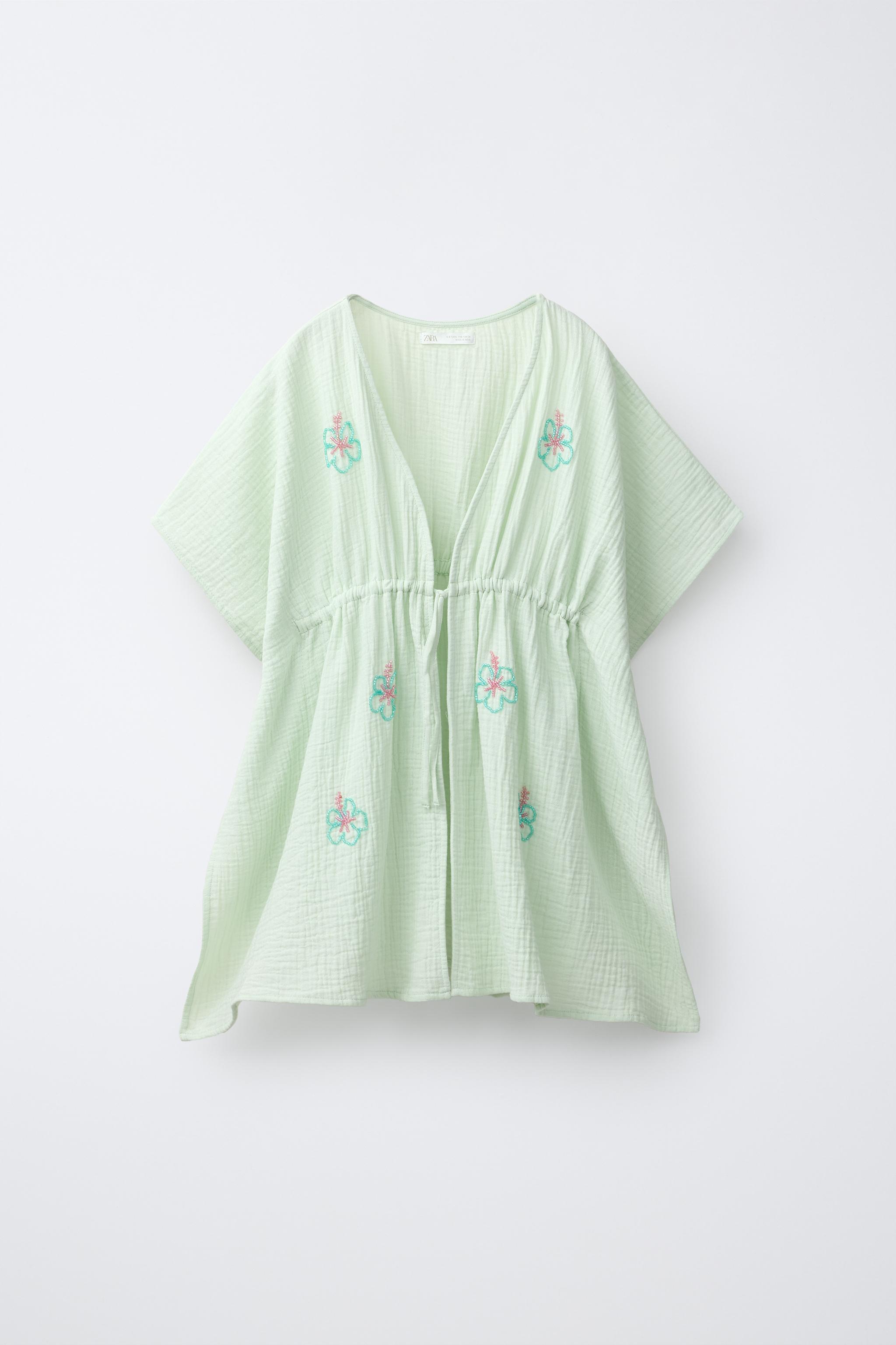 HIBISCUS BEADED CAFTAN